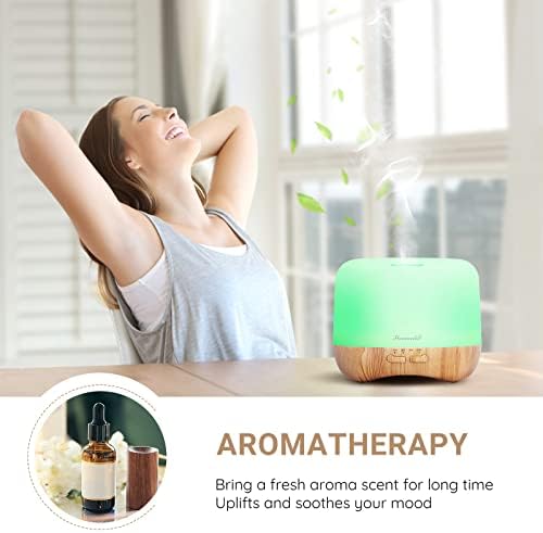 Homeweeks Essential Oil Diffuser for Room Aromatherapy Scent Diffuser - Image 4