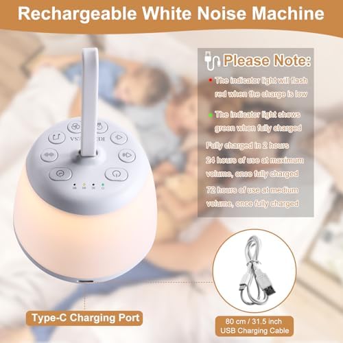 Upgraded White Noise Sound Sleep Machine - Image 4