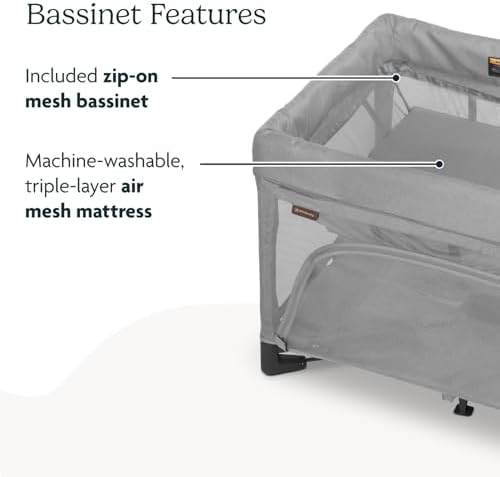 UPPAbaby Remi 3-in-1 Portable Playard, Bassinet & Travel Crib - Stella - Image 5