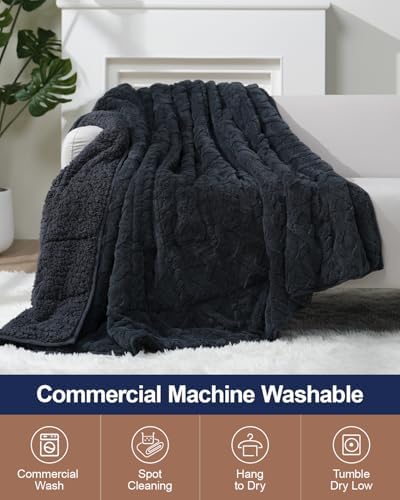 Ultra Soft Sherpa Weighted Blanket for Adults, 60"x80" 15lbs Heavy Blankets - Image 5