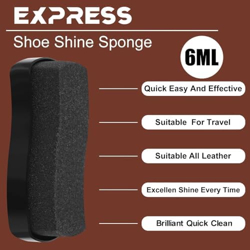 Loopeer 12Pcs Shoe Shine Sponge, Instant Leather Care - Image 3