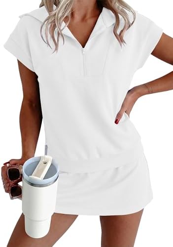 StunShow Two Piece Skirt Set for Women Summer Outfits Workout Athletic Skort Sets Sweatsuits Matching Sets Women Clothing by StunShow