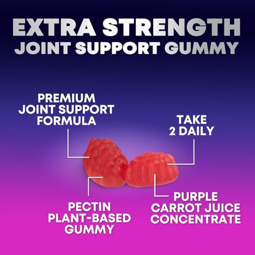 Joint Support Gummies - Extra Strength Glucosamine Gummy Supports Flexibility, Joint & Cartilage Health for Back, Knees, Hands - Natural Vitamin E for Immune Support for Women & Men - 120 Gummies - Image 5