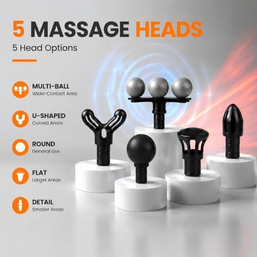 Massage Gun with Wide-Coverage Head, Comfortable Massage for Home & Travel - Image 3