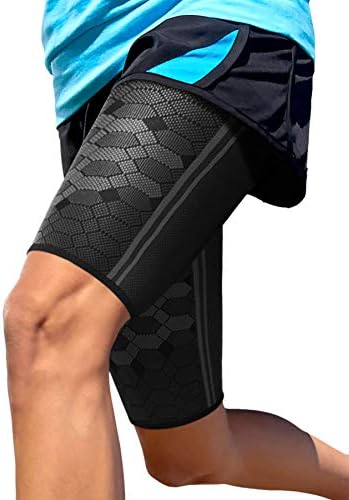 Sparthos Thigh Compression Sleeves [Midnight Black - Med] x Hip Brace [Left Leg] - Image 2
