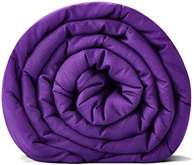 TONGDADA Kids Weighted Blanket | 40''x60'',10lbs | for Child Between 80-125 lbs | Premium Cotton Material with Glass Beads | Violet by TONGDADA