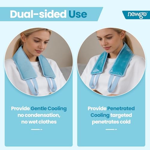 NEWGO Ice Pack for Neck Pain Relief, FSA Eligible, Blue - Image 3