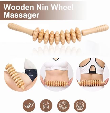 3 Pcs Wood Therapy Massage Tools Sets, Maderoterapia Body Sculpting Kit for Lymphatic Drainage, Gua Sha for Muscle Relief, Anti-Cellulite & Body Shaping - Image 3