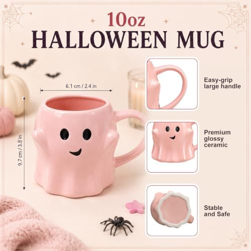 Willinglong 11 Piece Halloween Boo Gift Basket, Pink Ghost Set for Women - Image 4