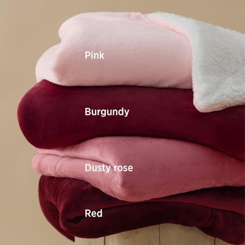 Bedsure GentleSoft Sherpa Fleece Twin Size Blanket for Couch, Non-Heated, Thick and Warm Throw for Women and Girls, Soft Fuzzy Plush Kids Blanket for Spring, Room Home Decor, Pink, 60x80 Inches - Image 6