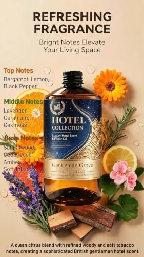 Hotel Diffuser Oil - Gentleman Grove Fragrance Oil waterless Large 500ml - Image 2