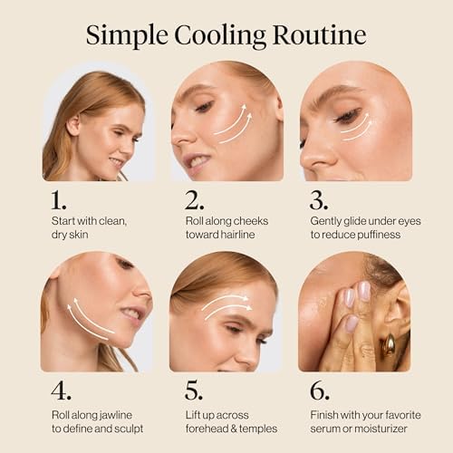 Kitsch Ice Roller for Face – Cooling Face Rollers for Women & Men - Mint - Image 7