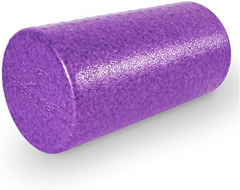 ProsourceFit High Density Foam Rollers 12 - inches long, Firm Full Body Athletic Massager for Back Stretching, Yoga, Pilates, Post Workout Trigger Point Release, Purple by PROSOURCE