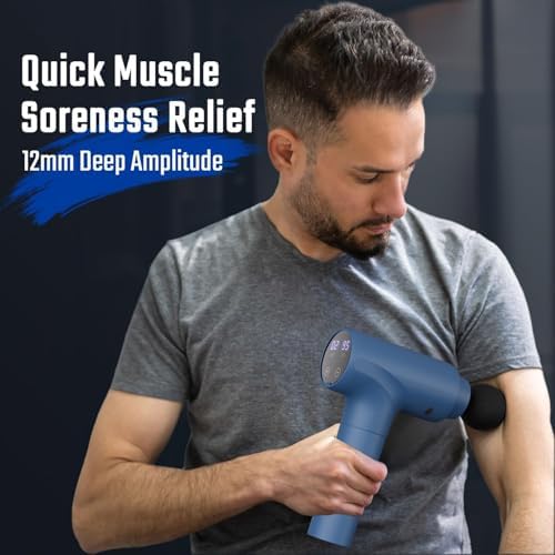 cotsoco Massage Gun Deep Tissue, Muscle Massage Gun Back Massager for Pain Relief, 20 Speeds Handheld Electric Massager Tool with Silent Brushless Motor, Suitable for Gym Office Home Travel - Image 2