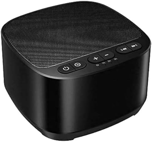 Magicteam Sleep Sound White Noise Machine with 40 Natural Soothing Sounds and Memory Function 32 Levels of Volume Powered by AC or USB and Sleep Timer Sound Therapy for Baby Kids Adults (B-Black) by Magicteam