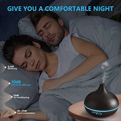 SACATR 550ml Oil Diffuser with 15x10ml Aromatherapy Grade Essential Oils - Image 5