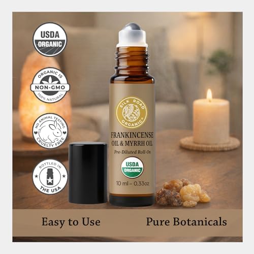 Silk Road Organic Frankincense Oil & Myrrh Comfort Roll-On, USDA Certified - Image 5
