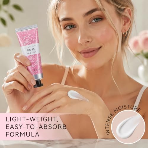 Spa Luxetique Gifts for Women, 6 Pcs Rose Spa Gift for Women, Womens Gift Set with Bubble Bath, Birthday Christmas Anniversary Valentine's Day Gifts - Image 5