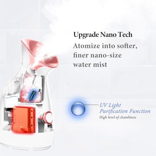 Colorfarm Facial Steamer with Nano Ionic Steam for Deep Cleaning Home Spa - Image 2