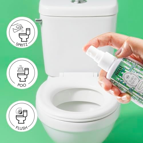 THE GOOD SOUL PROJECT Toilet Spray, Eucalyptus, Bathroom Odor Deodorizer, 2Oz Each Travel Size Air Freshener, 2 Count - Image 3