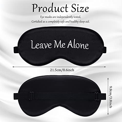 4 Pack Funny Eye Mask for Sleeping Blackout, Black, Green, Blue, White - Image 3