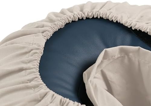 Body Linen Simplicity Poly Cotton Massage Face Cradle Covers (Natural, 10 Pack) - Clean, Crisp Fabric for Frequent Use and Washing, Colorfast and Latex-Free, Fits All Standard Massage Tables - Image 2