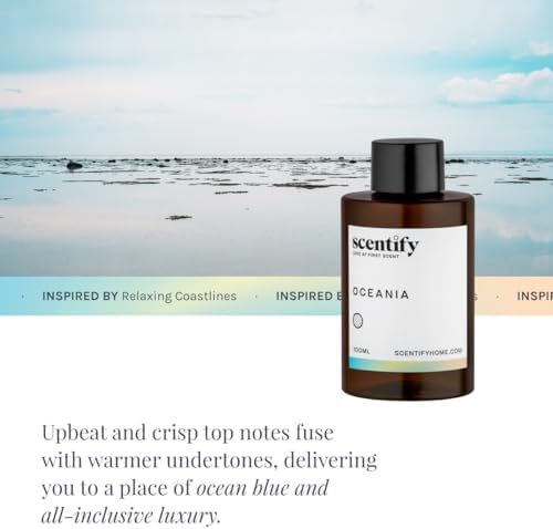 Scentify Oceania Aroma Oil Refill Scent for Oil Diffusers - Orange, Apple, White Tea, Lavender Scents - Luxurious Relaxing Aromatherapy Diffuser Fragrance 100ml, 3.38 oz - Image 4