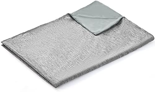 EXQ Home Weighted Blanket Cover 48x72 -Queen Size Premium Soft for Weighted Blanket with Zipper,Machine Washable Duvet Cover (Dark Grey,Duvet Cover Only) by EXQHomeTexitleCoLtd