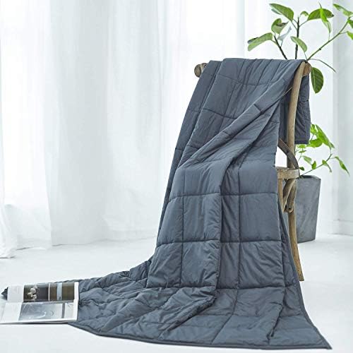 TONGDADA California King Size Weighted Blanket | 90''x108'',40lbs | Perfect for Couples,Designed for Heavy Weight Enthusiasts | Premium Cotton Material with Glass Beads | Dark Grey - Image 7