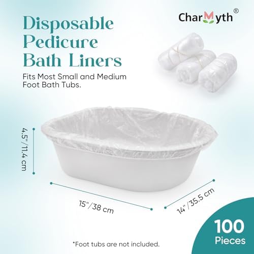 Pedi Guard Bath Liners 100 Count Disposable Spa Liners - Image 2