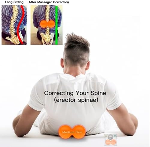 Hard Lacrosse Ball + Soft Peanut Massage Ball Set – Deep Tissue & Trigger Point Tool for Plantar Fasciitis Relief, QL, Iliacus, Glutes, Neck, Hamstrings, Hip Flexors & Myofascial Release - Image 3