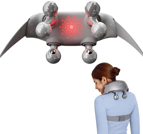 SKG H7 Ultra Neck Massager for Pain Relief Deep Tissue Cordless, Grey by SKG