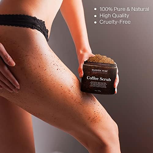Majestic Pure Arabica Coffee Body Scrub, Exfoliating Polish, 10 Oz - Image 6