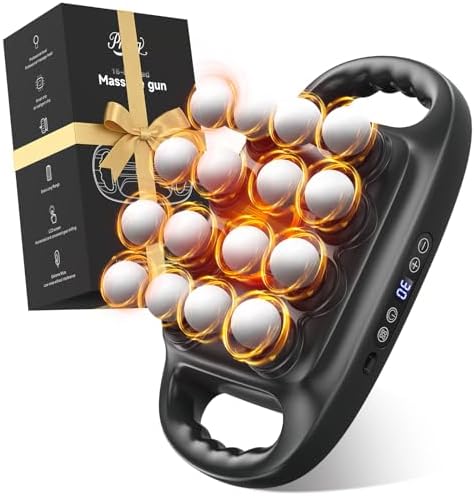16 Head Massage Gun Deep Tissue Percussion Muscle Massager for Full Body by Prisag