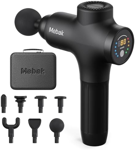 Mebak 3 Massage Gun Deep Tissue, Muscle Massager for Athletes Pain Relief by MuscleRelaxationMassageGun
