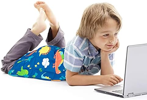 Sivio Cotton Weighted Lap Blanket, 20"x30" 3 lbs, Blue Dinosaur - Image 2
