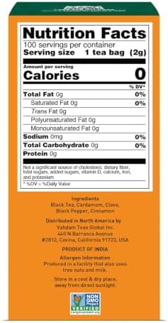 VAHDAM India's Original Masala Chai Tea Bags (100 Count) Pyramid Tea Bags - Image 2