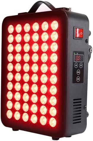 Red - Light - Therapy- Infrared Light 660nm 850nm High Power Panel Dual Chip Clinical Grade LED Device with LED Touch Screen 300W (Black) by DMMBMFC