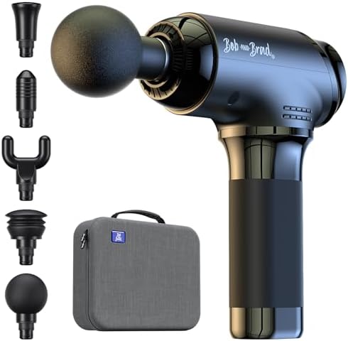 Bob and Brad T2 Massage Gun with Battery 4000 mAh 10 mm Amplitude, Massage Gun Deep Tissue Muscle Massage Gun, Ultra Quiet for Fatigue Recovery and Relaxation by BOBANDBRAD