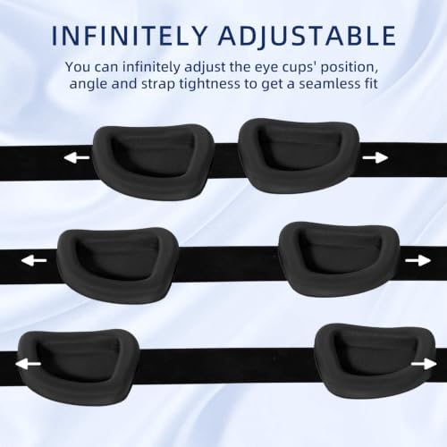 Sleep Mask for Sleeping, Zero Pressure 3D Blackout Eye Mask - Image 5