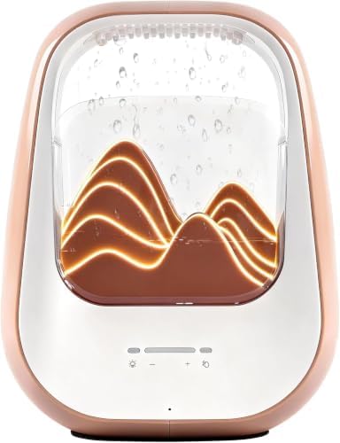 8-in-1 White Noise Sound Machine with Rain Drop Real Sound, Amber by BESTING