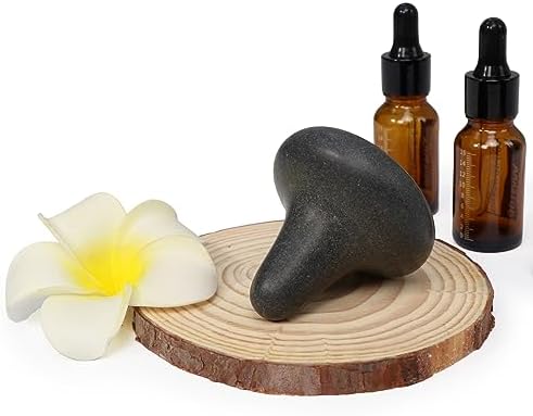 Master Massage Mushroom Shaped Basalt Hot Massage Stone Kit with Trigger Point- Pressure Point and Acupressure Tools - Deep Tissue Relaxation and Reflexology Massage Set (1 Piece) - Image 3
