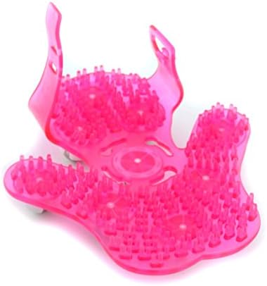 SAMYO Palm Shaped Massage Glove Body Massager with 9 360-degree-roller Metal Roller Ball Beauty Body Care (Pink) - Image 3