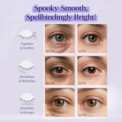 SpaLife Pumpkin Korean Under Eye Patches | Halloween Boo Basket Ideas | Hydrogel Eye Patch for Dark Circles | Halloween Gifts for Girlfriend | Pack of 6 Pairs (6 Undereye Treatments) - Image 5