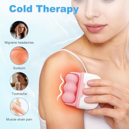 Ice Roller for Face, Eye, Skin Care Tool for Whole Body, Revitalizes Skin Firm & Puffiness Relief, Gift for Women (Pink) - Image 3