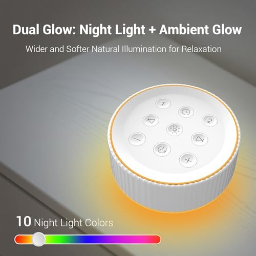 White Noise Machine with Night Light for Sleeping - Image 5