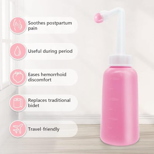 Premium Peri Bottle for Postpartum Care | Upside Down Peri Bottle, Portable Bidet for Perineal Recovery and Cleansing After Birth 12OZ/350ml - Image 6