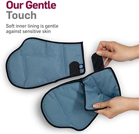 NatraCure Cooling Gel Hand Ice Pack Gloves for Hand Soreness Therapy & Finger Pain - Ice Gloves for Arthritis Hands - Neuropathy & Chemo Cold Therapy Glove Ice Mitts for Nail Loss, Numbness, Tingling - Image 5