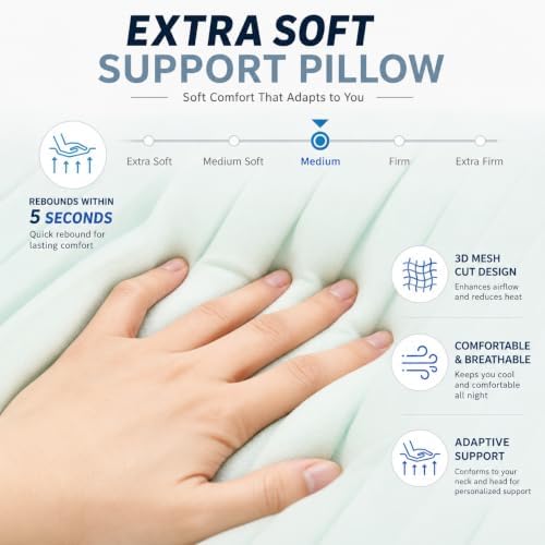 Cervical Neck Pillow for Neck Pain Relief, Contour Pillow - Image 4