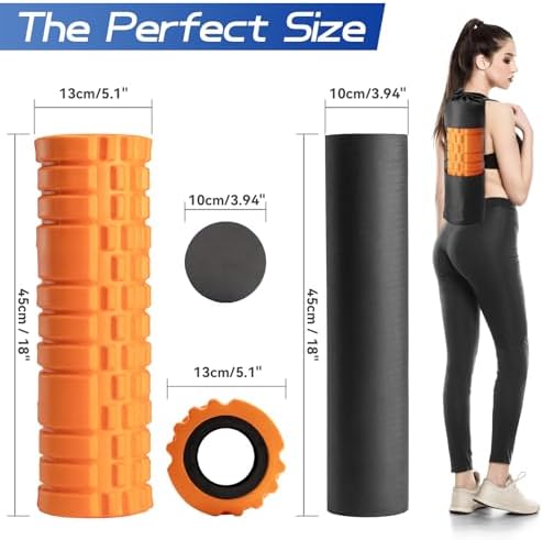 Krightlink 2-in-1 18" Foam Roller Set for Deep Muscle Massage - Image 6